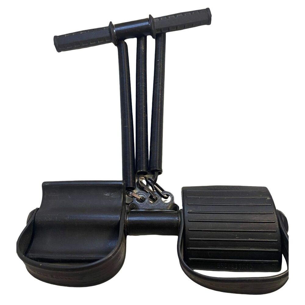 #4777 Steel Coil tummy trimmer pull up bar foot pedal leg exreciser stretch pull